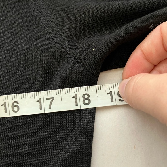 per se by‎ carlisle Cardigan Sz M Silk Preppy Office Casual Pockets Button Front - Picture 6 of 8